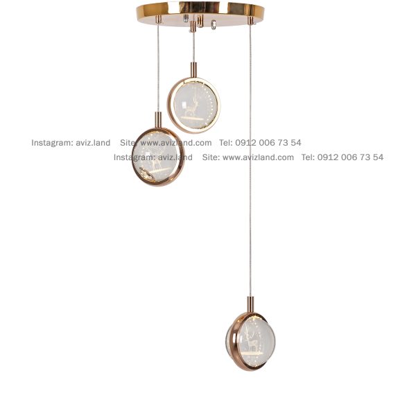 آویز وارداتی گوی گوزن 3 شعله